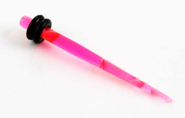 Body Piercing Stretcher Straight Pink 3mm