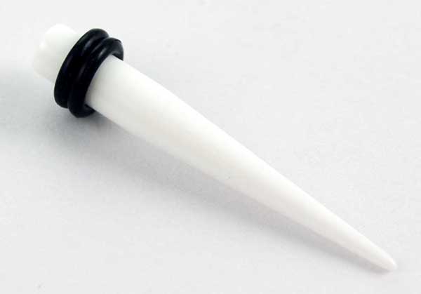 Body Piercing Stretcher Straight White 6mm