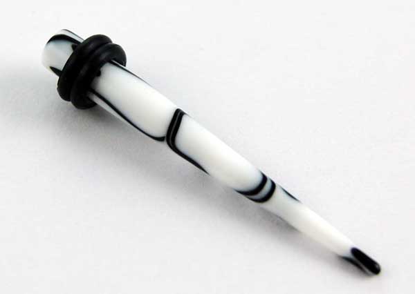 Body Piercing Stretcher Straight White 5mm