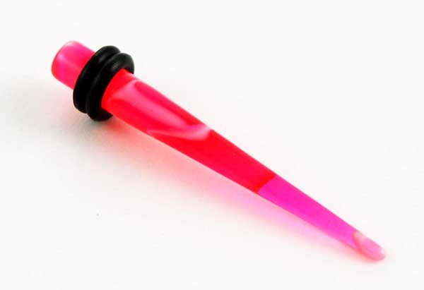 Body Piercing Stretcher Straight Pink 5mm