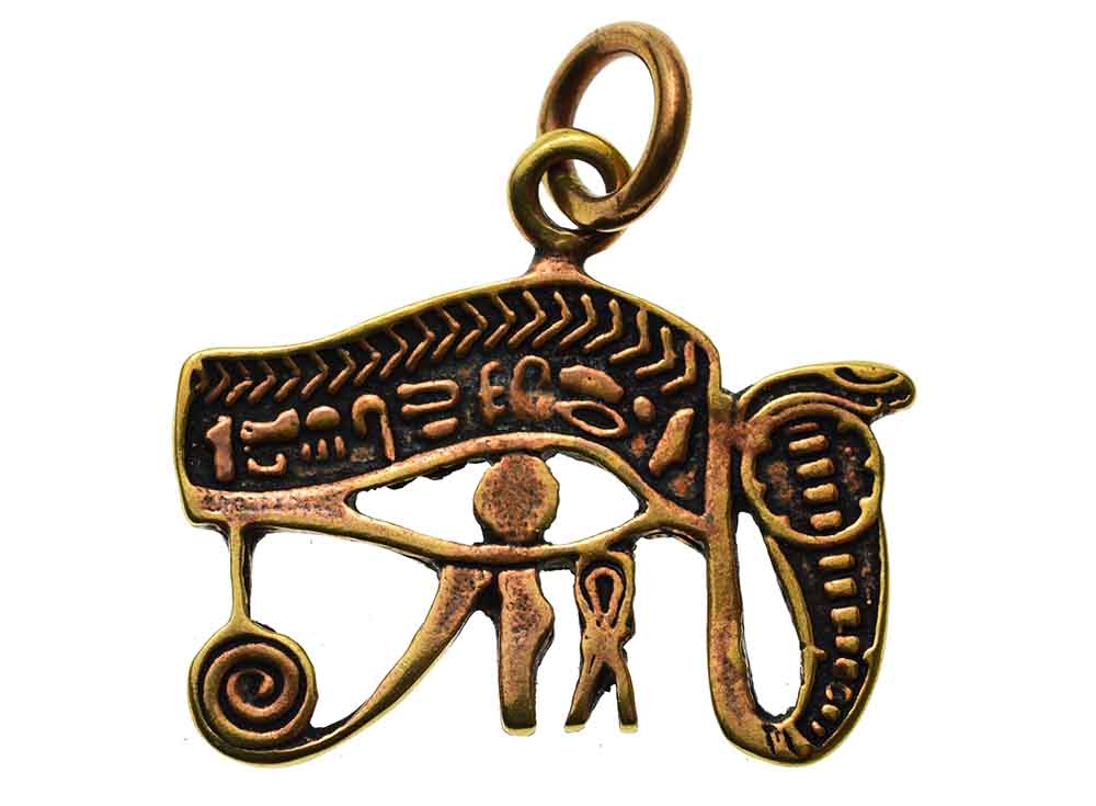 Pendant Bronze Eye Of Horus Snake