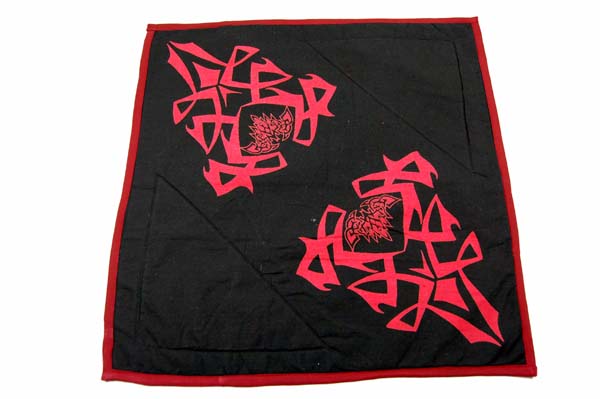 DARKSTAR CUSHION COVER RED TRIBAL