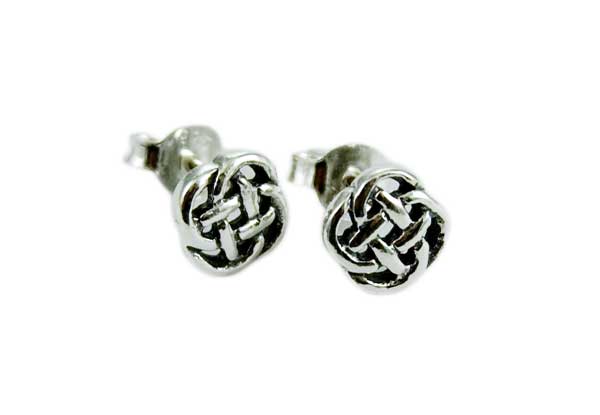 Earring Silver Stud Celtic Knot