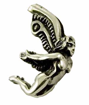 Pendant Silver Fairy Kneeling