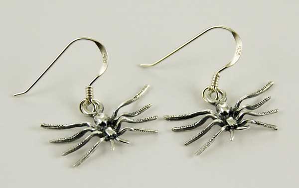 Earring Silver Spider W20mm
