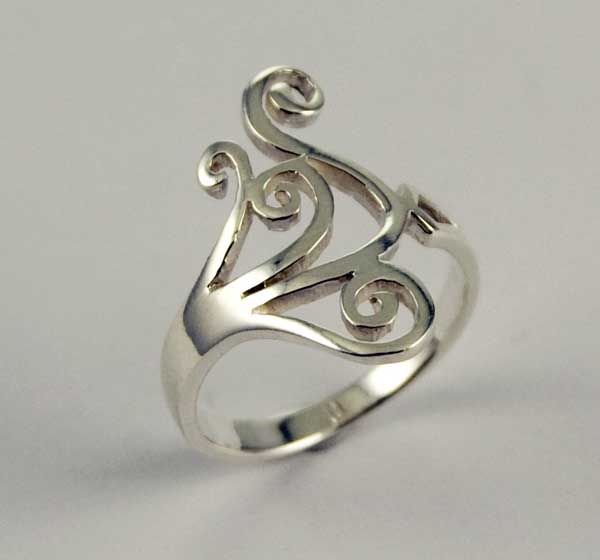 Ring Silver Swirls