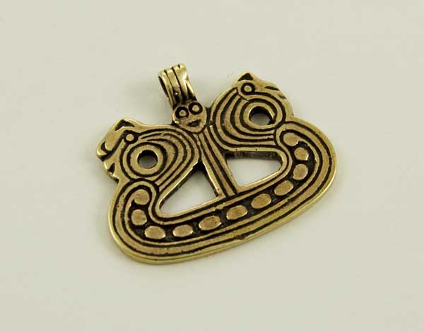 Pendant Bronze Viking Boat H25, W29mm