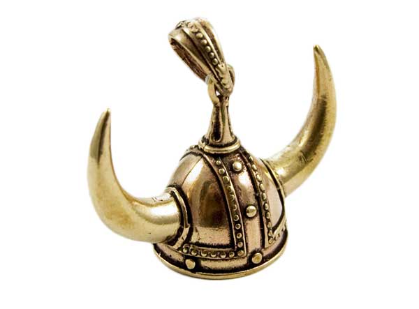 Pendant Bronze Viking Helmet H40, W40mm