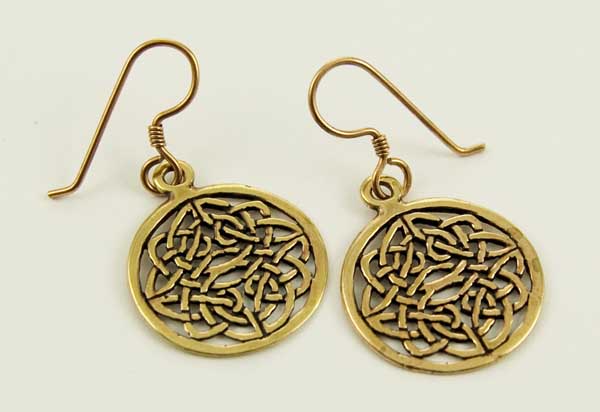 Earring Bronze Celtic H35, W19mm