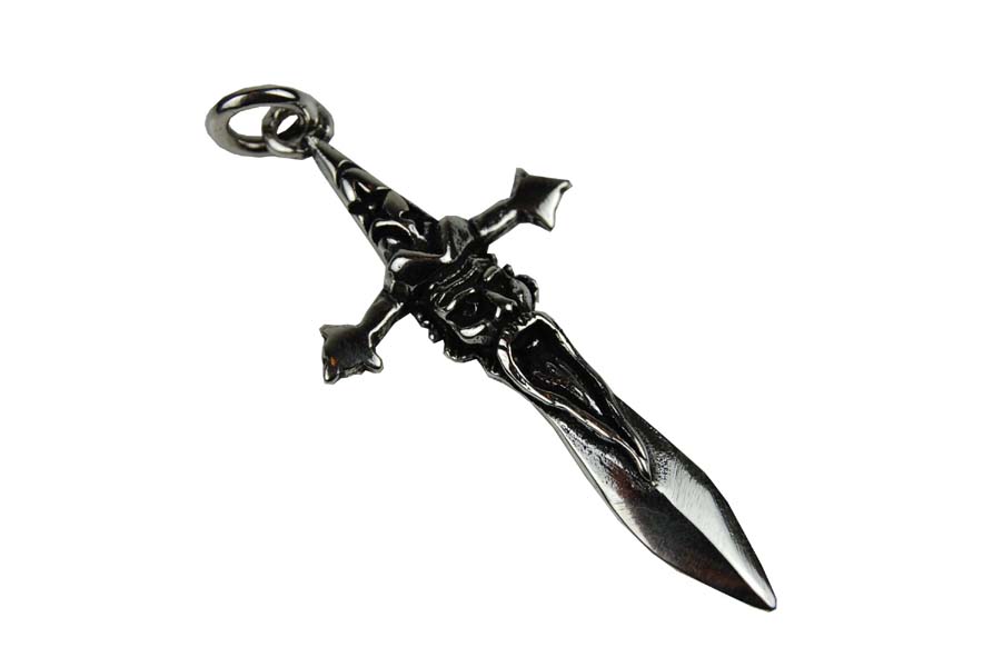 Silver Pendant Sword Merlin 925 Sterling