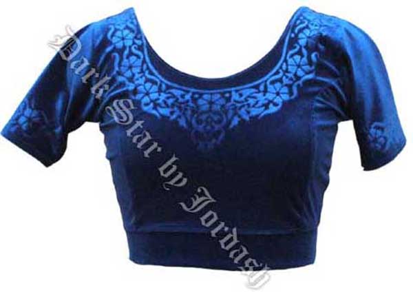 Jordash Jd/Bl/1001 Short Stretch Velour Blouse