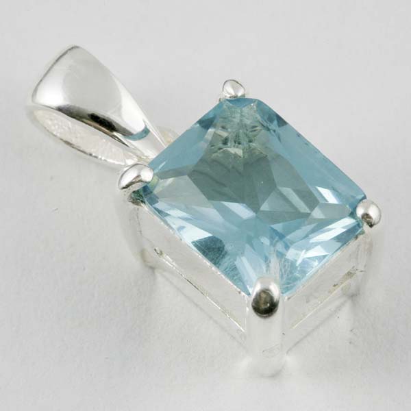 Silver Pendant Rectangle