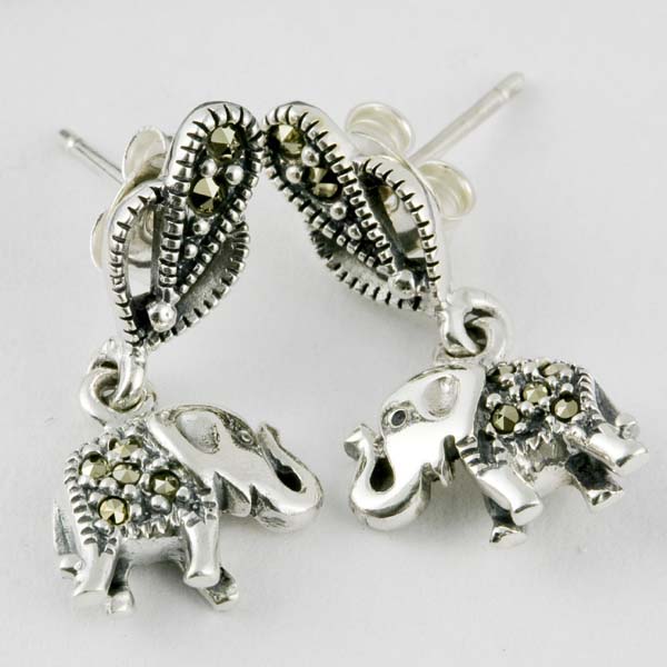 Marcasite Earring He-287