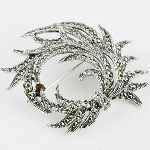Marcasite Brooch Hb-449