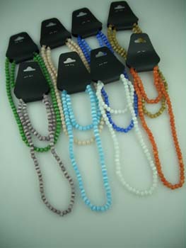 Bracelet And Necklace Set Assorted Cols