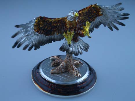 Eagle On Wooden Base