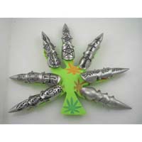 Ring Armour Pewter Set 7 Leaf