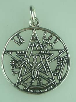 Silver Pendant TETRAGRAMATON 925 Sterling