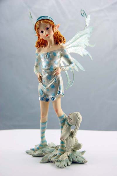 Fairy With Rabbit 16x7.2x22.5cm