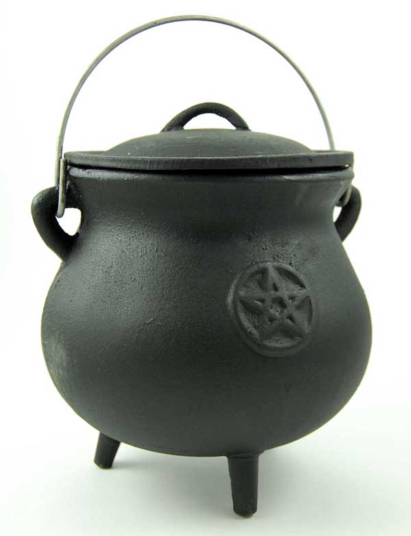 Cauldron With Pentagram W19xd19cm