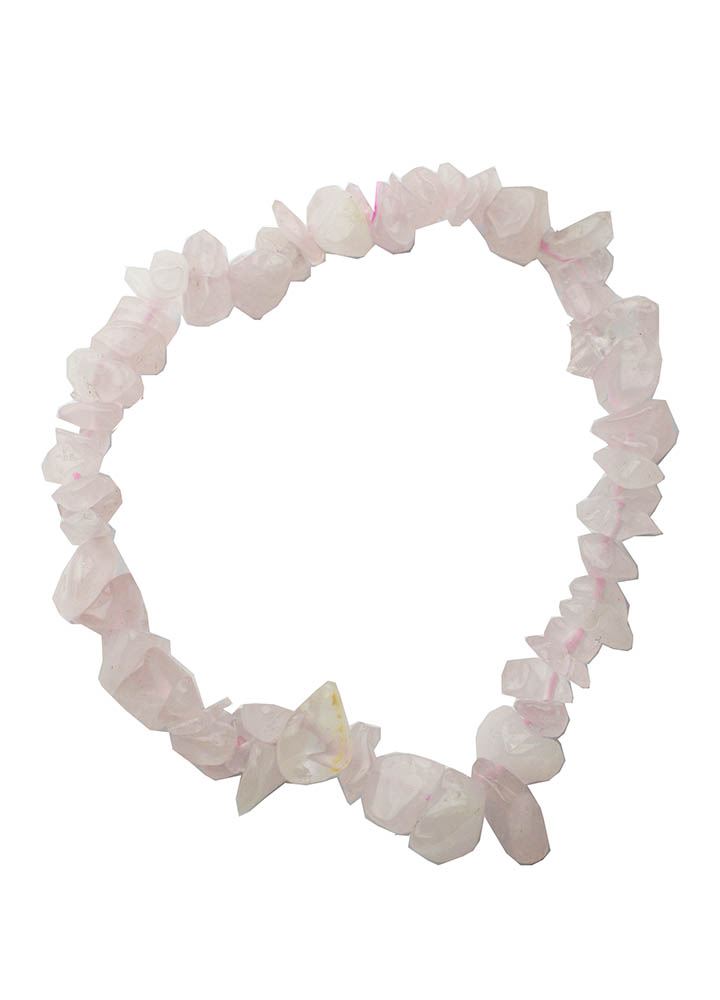 B/LET STONE CHIP ROSE QUARTZ 8"