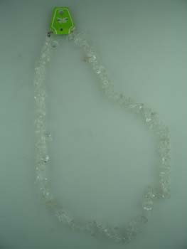 N/LACE STONE CHIP CLEAR QUARTZ 20"