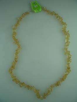 N/LACE STONE CHIPPED CITRINE 20"