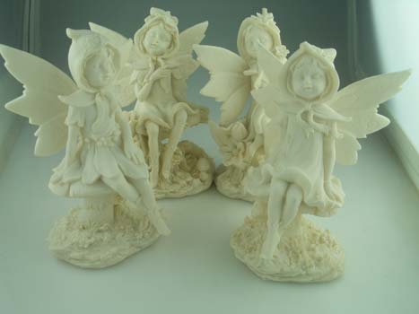 Fairy Sitting Set Of 4 Resin H14xw9cm