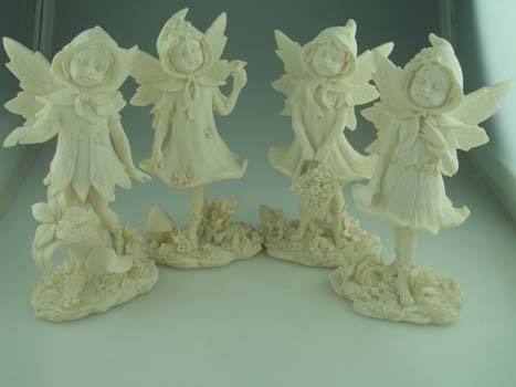Fairy Standing Set Of 4 Resin H14xw7cm