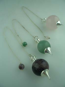 Stone Pendulum Oval Shape Colour Stones Only.