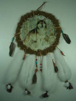 Dream catcher Wolf 10 Inch