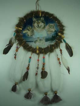 DREAMCATCHER 3 WOLVES 10INCH