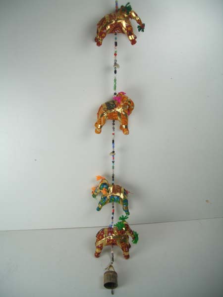 Puppet Elephant String Chunari With 5 Elephants L7cm O*MORE INFO