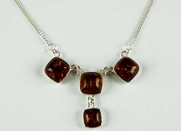 N/LACE AMBER SQUARES 4 STONES