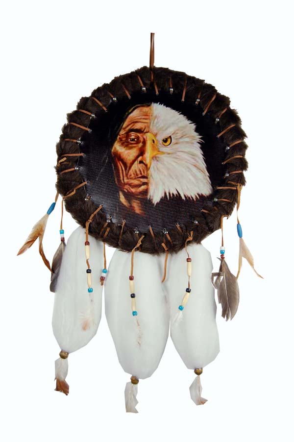 Dream Catcher Man And Eagle Face