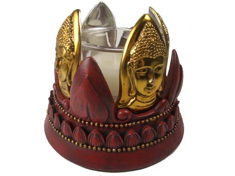Buddha Sitting With Tea Light