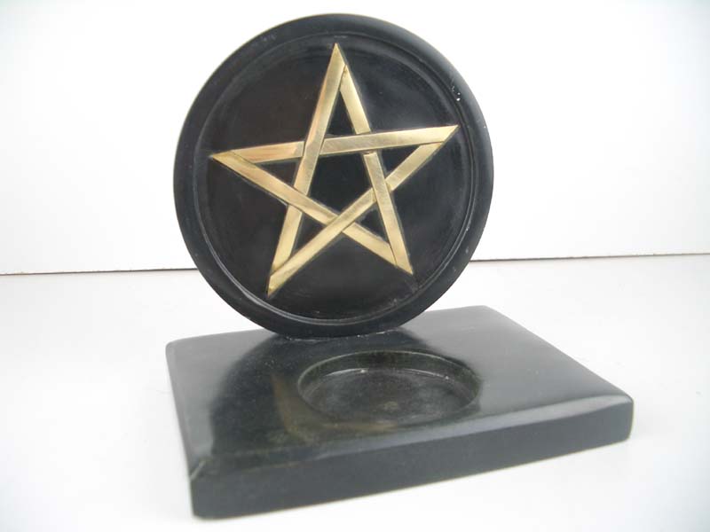 Tea Light Holder Pentagram 4 Inch