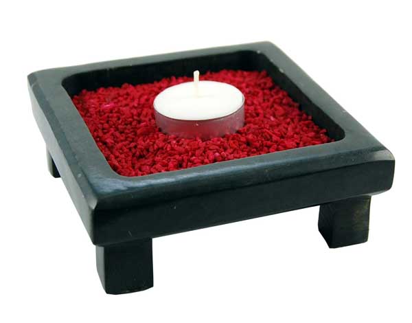 Sopastone Candle Holder Square 5"