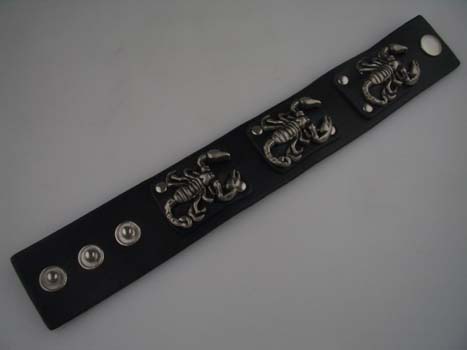 Bracelet Black Triple Scorpion