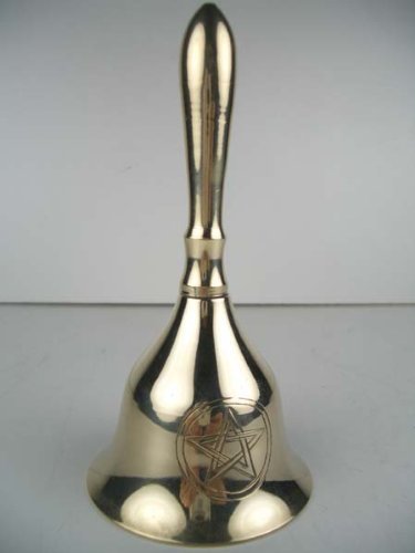 Bell 4" Pentagram Silver Colour