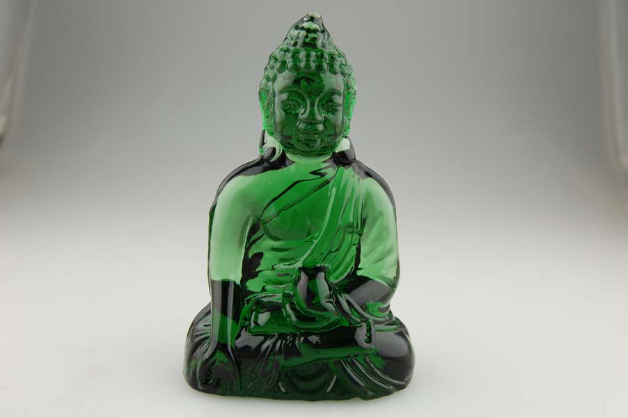 Crystal Green Buddha 8.5cm