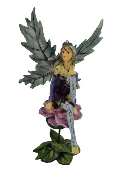 Fairy Sitting On Flower 16cm