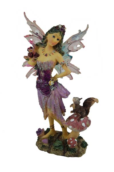 Fairy Purple With Squirrel 20.8cm
