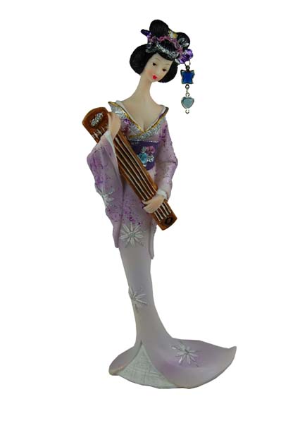 Japanese Lady With Drum 26.7cm