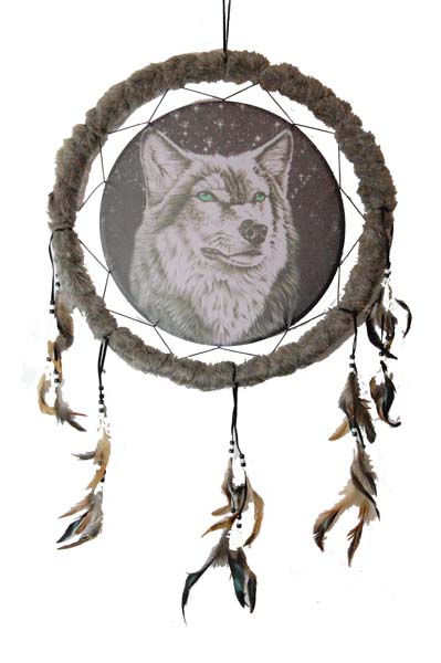 Dream catcher Wolf Face 20 Inch