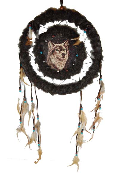 Dream Catcher Fur Wolf Face