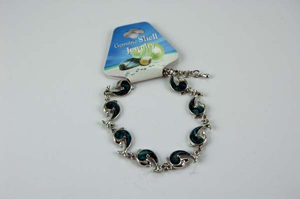 Bracelet Shell Dolphin Blue
