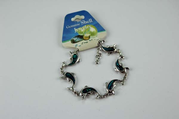 Bracelet Shell Dophin Blue