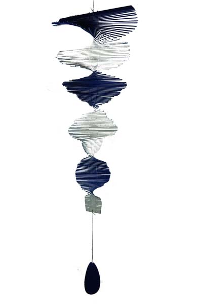 Mobile Bamboo Blue And White 50x20cm