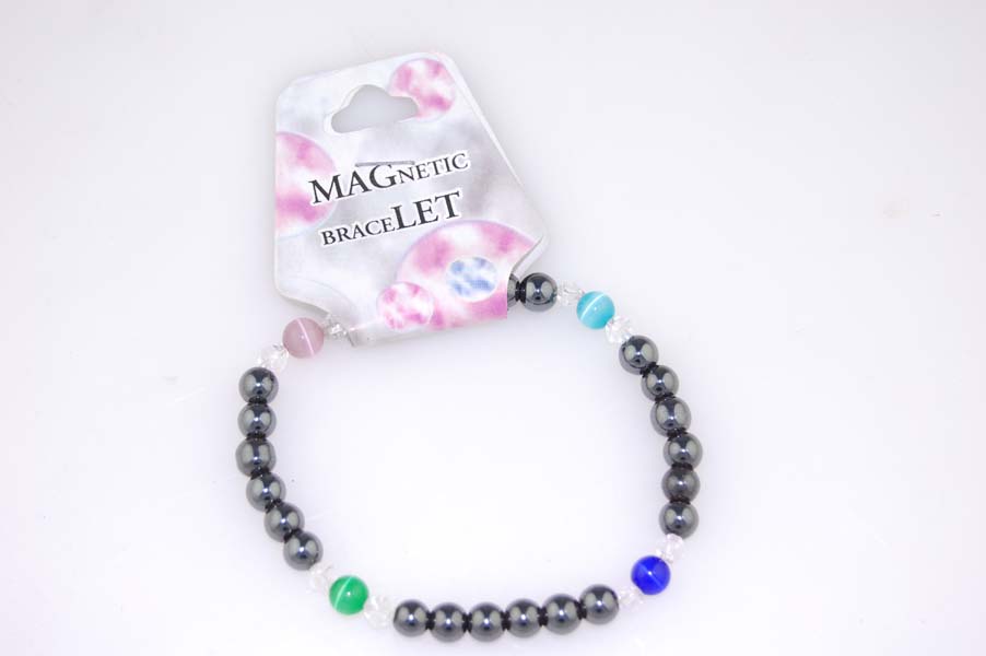 BRACELET MAGNETIC MIXED CAT EYE LENGTH 7 INCH